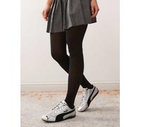 Pretty Polly - Collant neri opachi con shimmer-Nero One Size