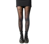 Pretty Polly Floreale Rete Collant Taglia Unica Nero - NPAXN8
