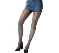 Pretty Polly Moda Grazioso Raffinato Pizzo Motivo Aderenti Nero - PNAWB6
