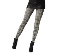 Pretty Polly Moda Stampato Tartan Aderenti Grigio Mix - PNAWC1