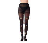 Pretty Polly Natale Pudding Collant Taglia Unica Nero - PNAXH2