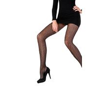 Pretty Polly Trasparente Geo Collant Taglia Unica Nero - PNAWJ3