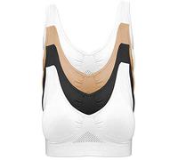 Pretty Seamless Reggiseno Senza Cuciture con Raffreddamento ad Aria Confortevole Senza Ferretto in Confezione da 4 Pezzi Ideale Mentre dormi, Mentre Fai Sport, Mentre lavori o nel Tuo Tempo Libero