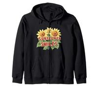 Pretty Smiles - Costume da Girasole per Adulti e Bambini Felpa con Cappuccio