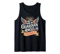 Pretty Sure My Guardian Angel Drinks Spirituale caotico Canotta