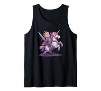 Pretty Unicorn Knight Look per Gli Amanti del Medioevo Canotta