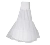 Prettyia Bridal sottogonna da sposa sirena a coda di pesce abito bianco