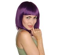 Prettyland viola porpora Donna Parrucca per tutti i giorni Opaca naturale corta Bob lunghezza media Sailor Moon Saturn C381
