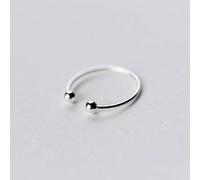 PRETTYLE Anello in Argento S925, Anello Aperto Femminile con Sfera Di Perle Di Luce Semplice, Anello Di Coda Alla Moda per Bambinis925 anello in argento, Apertura regolabile