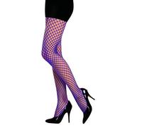 PrettyLoveHose Calze a rete media (nero, beige, bianco, marrone, blu, rosa, rosso, arancione, verde, giallo)