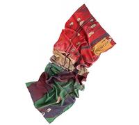 Prettystern Donna 160cm Sciarpa Arte Colorata Di Seta Lunga Foulard in Seta Pura Regalo Idee Hiroshige Ukiyo-e One Hundred Views of Edo Rosso P029