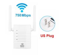 Prettyui5G WiFi Range Extender Internet Booster Network Router Wireless Signal Amplifier Repeater 750Mbps Router Wifi Booster
