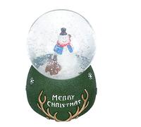 PRETYZOOM 1 Pc Palla di Cristallo cristalball luci LED Articoli Natale Lucine LED Ornamento per la casa di Natale Rosa Squisito di Natale Sfere Musicali di plastica Green