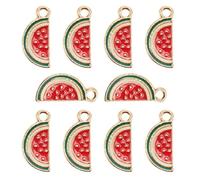 PRETYZOOM 1 scatola Pendenti in Lega Smaltata Forma di Cocomero Rosso Ciondoli Moda per Accessori Fai da Te per Orecchini Collane e Bracciali Personalizzati