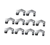 PRETYZOOM 1 Set Ganci Ferro Removibili Da Giardino Per Tubo Per Organizzazione E Giardinaggio Con Installazione 10 Pezzi