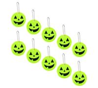 PRETYZOOM 10 Pezzi Ciondolo Riflettente in PVC Zucca Gialla | Leggero e Portatile, Design Riflettente, Accessorio Appeso per Feste, Uso Notturno, Colore Giallo