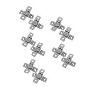 PRETYZOOM 10 Pezzi Heavy Duty Stainless Steel Damping Hinges Hidden Concealing Pivot Door Hinges With Smooth Quiet Rotation For Kitchen And Bathroom Cabinets