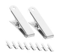 PRETYZOOM 10 pezzi Mini Clip in Metallo Morsetti Resistenti in Ferro per Fissaggio Fili e per Progetti Fai da Te Gestione e Elettronico