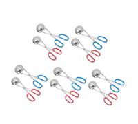 PRETYZOOM 10 Pezzi Pinza Per Polpette in Acciaio Inossidabile Cucchiaio Per Polpette in Acciaio Inossidabile Scoop Del Gelato Palla Rosso