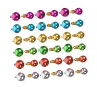 PRETYZOOM 100 Pezzi Mini Palline Di Natale Colorate in Plastica Corda Sospesa, Ornamenti Per Alberi Di Natale Piccoli Resistenti Per Decorazioni Casa e Feste Natalizie