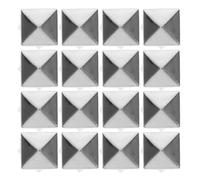 PRETYZOOM 100 Pezzi Ribattini Quadrati in Rame 10mm per Abbigliamento e Gioielli Design a 4 Artigli Argento per Progetti Fai da Te e Decorazioni Punk