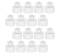 PRETYZOOM 100 Pezzi Tappi per Bottiglie Cosmetiche Plastica 28 MM Tappo a Pressione Push Pull Estrazione Manuale Chiusura Ermetica Antiperdita per Contenitori di Liquidi e Uso Quotidiano
