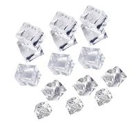 PRETYZOOM 100pezzi Cubetti Di Ghiaccio Finti Acrilico Riutilizzabili Per Home Bar e Fotografia Come Decorazioni e Sfondi Per Eventi e Matrimoni