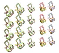 PRETYZOOM 100pezzi Fascetta Stringitubo Molla Zincata per Tubi Flessibili Acqua Gas per Auto Idraulica e Lavatrice Fissaggio di Tubi Sicuro e Resistente