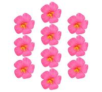 PRETYZOOM 10Pcs Fiori di Ibisco Artificiali Fiori Finti Tropicali Ibisco Rosa Tavolo Fiori Vivaci Decorazione Fai Te per La Decorazione di Favore di Una Festa Giardino Domestica