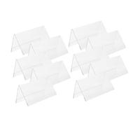 PRETYZOOM 10pezzi Porta Targa Da Tavolo Acrilico Trasparente Supporto Multi-funzione Per Numeri Di Posto E Cartelli Di Benvenuto Per Eventi Speciali Sicuro E Duraturo Per Matrimoni E Celebrazioni