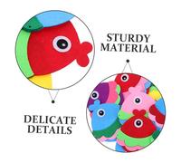 PRETYZOOM 12 Pezzi Decorazioni Murali Forma di Pesce in Tessuto Non Tessuto Mediterranei per Aula Tema Oceano Decorazione Marina per Corridoi e Negozi Stile Costiero