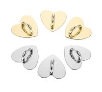 PRETYZOOM 12 Pezzi Heart Mobile Phone Buckle, Phone Case Buckle Decor a Forma di Cuore, Lega, Oro e Argento, per Custodia Telefono Diy, Accessorio Delicato e Unico