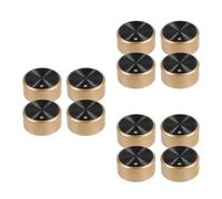 PRETYZOOM 12 Pezzi Manopola Timer di Ricambio per Forno e Pentola a | Albero a Forma, Foro di Montaggio 0,6 Cm, Plastica Oro, Superficie Testurizzata