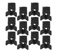 PRETYZOOM 12 Pezzi Mini Fermagli a Artiglio Neri 2 CM in Plastica per Chioma Sottili da Donna e Clip Rettangolari Antiscivolo per Styling Delicato e Uso da Viaggio