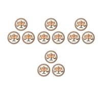 PRETYZOOM 12 Pezzi Spilla Bilancino Dorata in Lega, Design Retrò | Emblema di Giustizia e Equità, per Riunioni Professionali e Feste, Finitura Oro, Accessorio Raffinato
