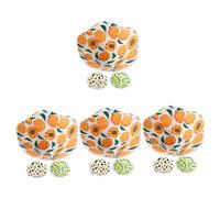 PRETYZOOM 12pezzi Pz Di Ciotole Isolanti Antiscivolo Per Microonde Coperchi Resistenti Al Calore Per Cucina Di Accessori Per Cucina Materiale Riutilizzabile Pineapple