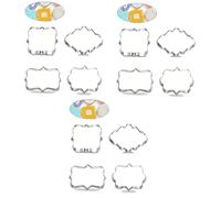 PRETYZOOM 12pezzi Stampini Per Biscotti Acciaio Inossidabile Con Design Di Cornice Per Matrimonio e Auguri Utensili Da Cucina Per Decorare Dolci Occasione Di Feste e Celebrazioni