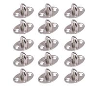 PRETYZOOM 15 Pezzi Gancio Fisso in Acciaio Inox Spesso, Portante, per Casa | Argento, Forma Semplice e Sobria, Resistente al Calore E'invecchiamento, Salva Spazio