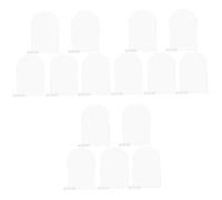 PRETYZOOM 15 Set segnaposto con basi Raccoglitore Carte portabiglietti da Visita Tavolo Carta Numeri Saluto kt Carte dei posti a Sedere segnaposto per apparecchiare la tavola ABS Transparent