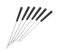 PRETYZOOM 18 Pollici Forchette per Fonduta in Inox Spiedini Bbq Riutilizzabili con Punte Sicure e Superficie Antiaderente per Frutta e Dessert Accessori Versatili per Grigliate e Feste all