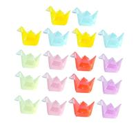 PRETYZOOM 18 Pollici Mini Origami Crane Figurines in Resin Glow in The Dark Luminous Animal Sculptures For Diy Aquariums Dollhouses Garden Landscape Decoration