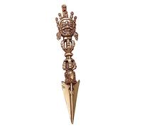 PRETYZOOM 1pezzi Brass Vajra Pestle Amuleto Dharma Retro Per Decorazione Casa e Religioso Per Meditazione e Feng Shui