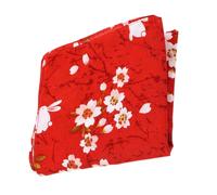 PRETYZOOM 1pezzi Fazzoletto Giapponese Elegante Con Stampa Conigli Panno Avvolgimento Bento Tovaglia e Tovaglietta Tradizionale Rosso Resistente e Versatile Per Uso Quotidiano