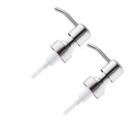 PRETYZOOM 2 Coperchi per Dispenser di Sapone in Acciaio Inox per Accessori da Bagno