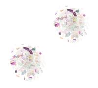 PRETYZOOM 2 Pezzi 1 Decorazione Acquatica per Acquario Paesaggio Pietre di Cristallo Rocce Decorative Ghiaia per Acquario Giardinaggio