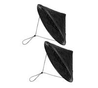 PRETYZOOM 2 Pezzi cappello di bambù cappello cosplay da prestazione cappello asiatico cappelli giapponesi per uomo Testa di festa berretti cosplay orientali Cappelli da festa divertenti Nero