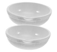 PRETYZOOM 2 Pezzi Ceramic Evaporating Dish For Laboratory Heating And Evaporation Nonreactive Porcelain Bowls For Scientific Research And Educational Use