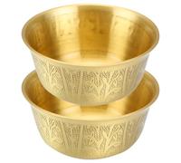 PRETYZOOM 2 Pezzi Ciotola Rituale in Rame Vintage per Offerte, Design Antico