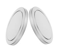 PRETYZOOM 2 Pezzi Copertura per Pattumiera da Incasso in Acciaio Inossidabile con Sportello Oscillante Antiodore Adatta per Aperture da Robusto per Bidoni e Bagno