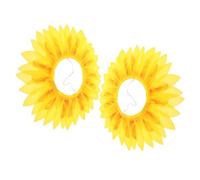 PRETYZOOM 2 Pezzi Copricapo Girasole per Costumi Cosplay Accessori Divertenti per Feste Danze Teatrali Testa Decorativa Leggera e Facile da Indossare